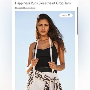 Free People Happiness Runs Sweetheart crop tank